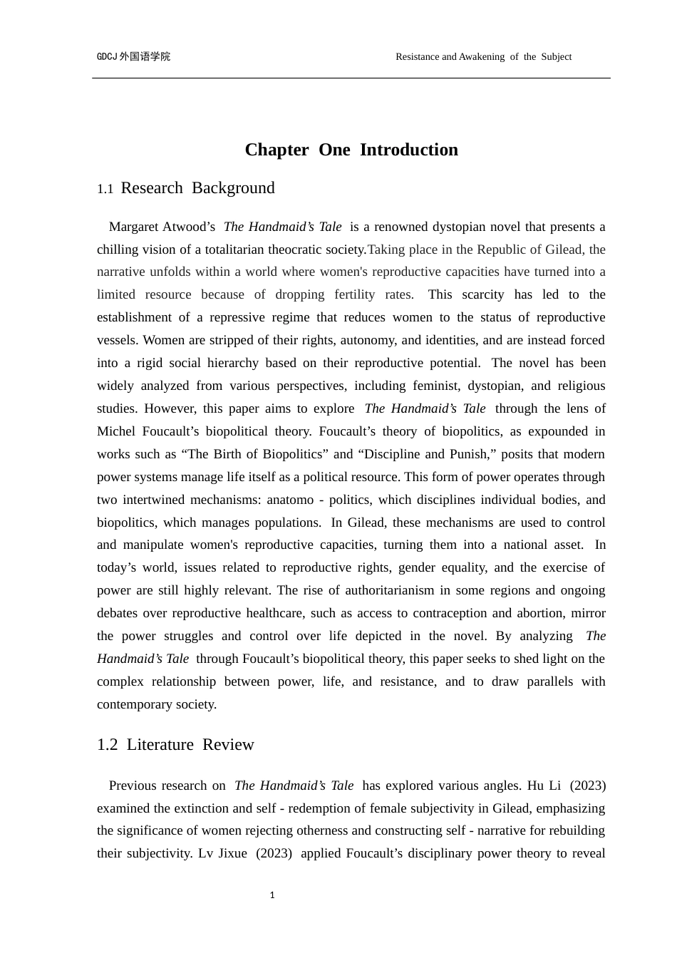25年CH商务英语 关键词：使女的故事》；生命政治理论；主体抵抗；权力结构；权力规训-约43728字符.docx_第5页