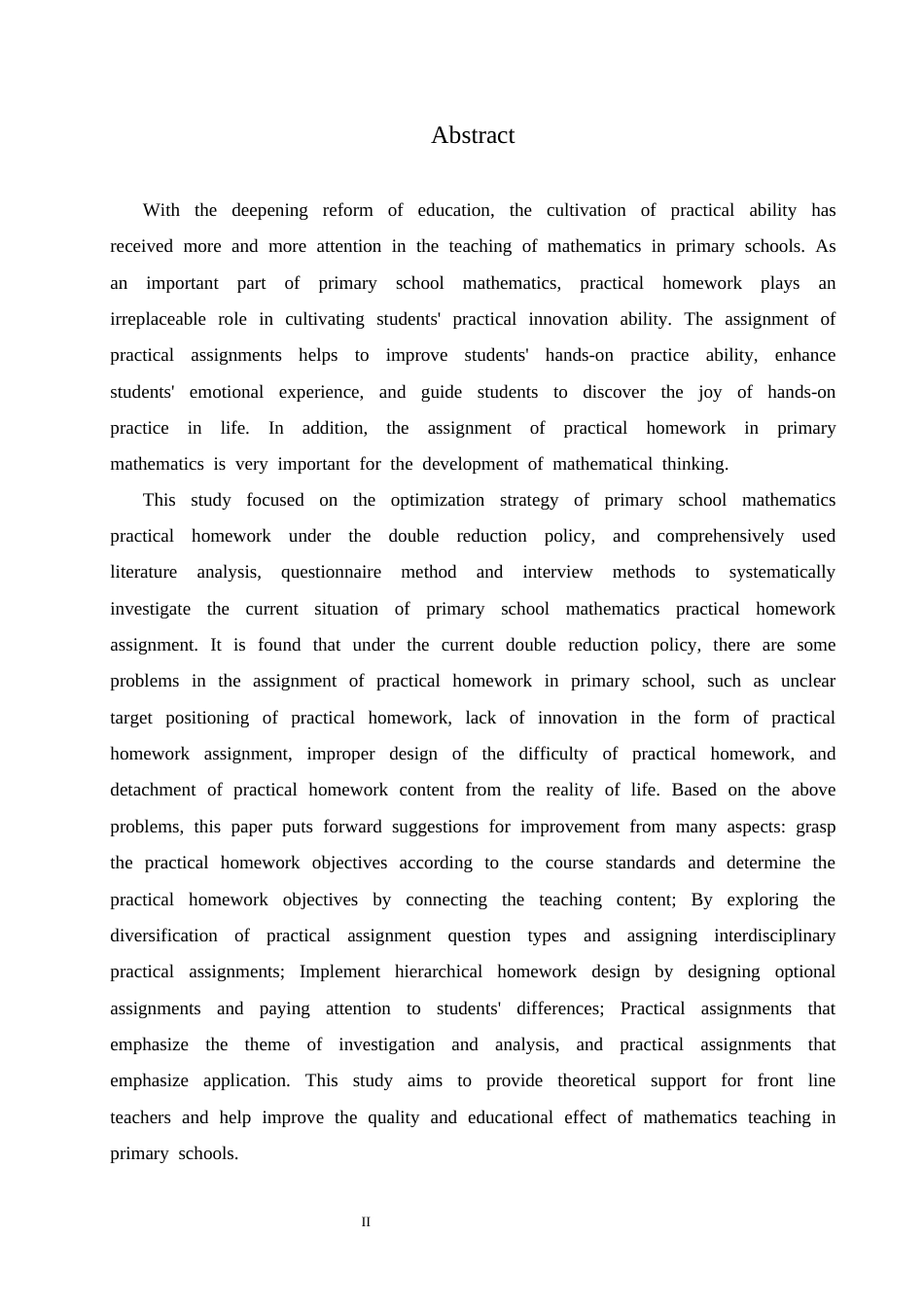 25年CH小学教育 双减政策下小学数学实践性作业布置存在的问题及对策-约15155字符.docx_第2页