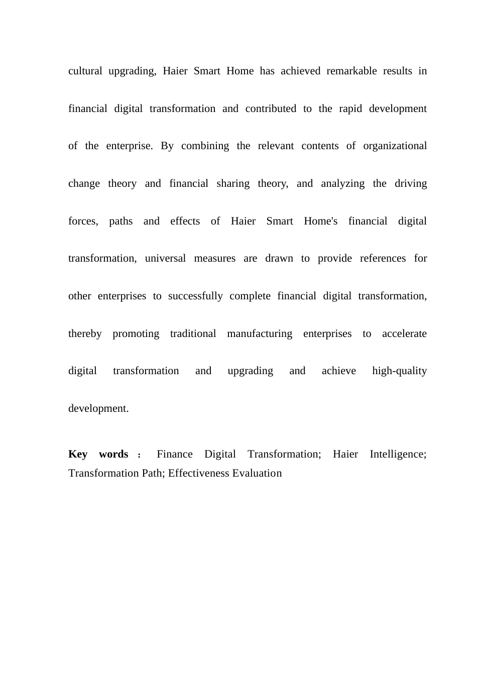 25年CH会计学 关键词：财务数字化转型；海尔智家；转型路径；效果评价终稿-约24451字符.docx_第5页