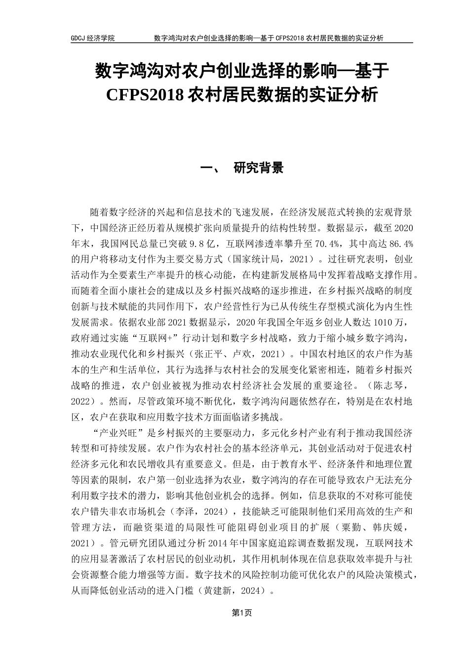 25年CH数字经济 关键词：数字鸿沟，创业，农村，数字经济-约11880字符.docx_第5页