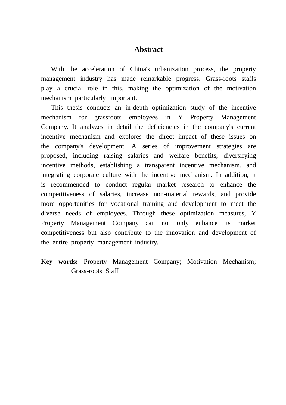25年CH工商管理 关键词：物业管理公司；激励机制；基层员工终稿-约25544字符.docx_第2页
