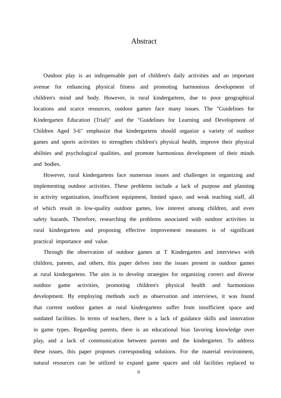 25年CH学前教育-农村幼儿园户外游戏中存在的问题及解决策略-约17342字符.docx_第4页