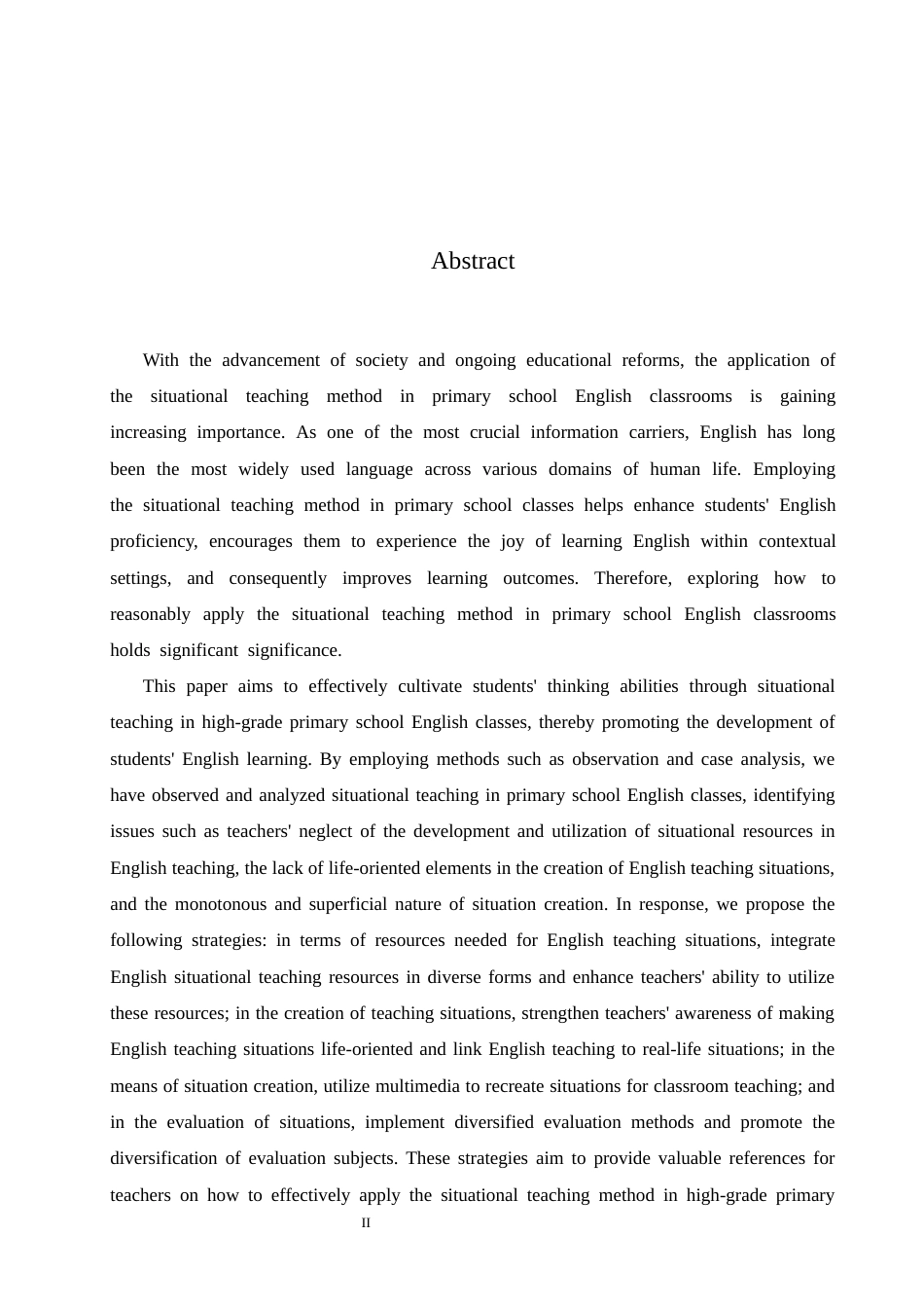 25年CH小学教育 小学高年级英语情境教学法应用中存在的问题及对策-约15459字符.docx_第4页