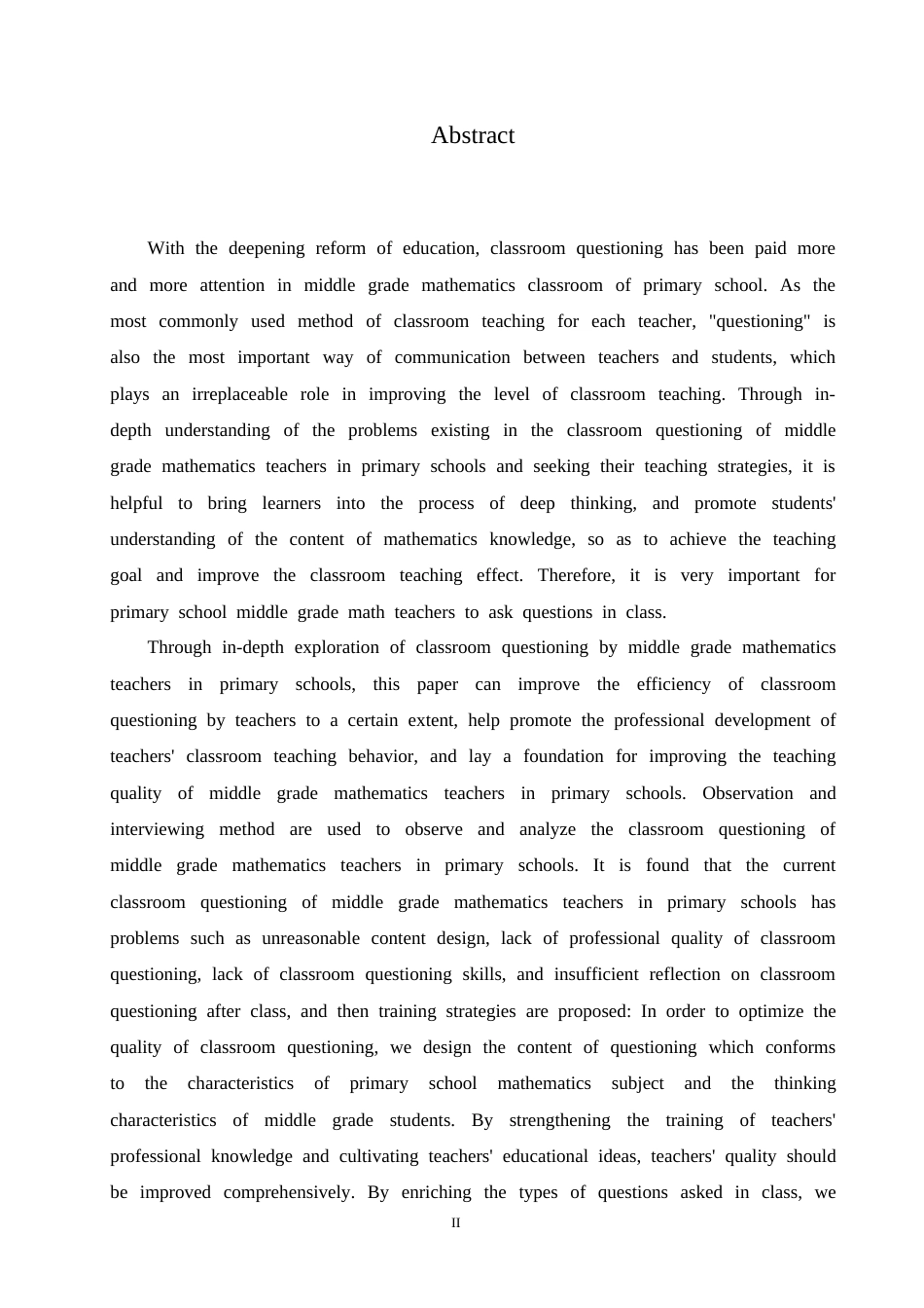 25年CH小学教育 小学中年级数学教师课堂提问存在的问题及对策-约15689字符.doc_第3页