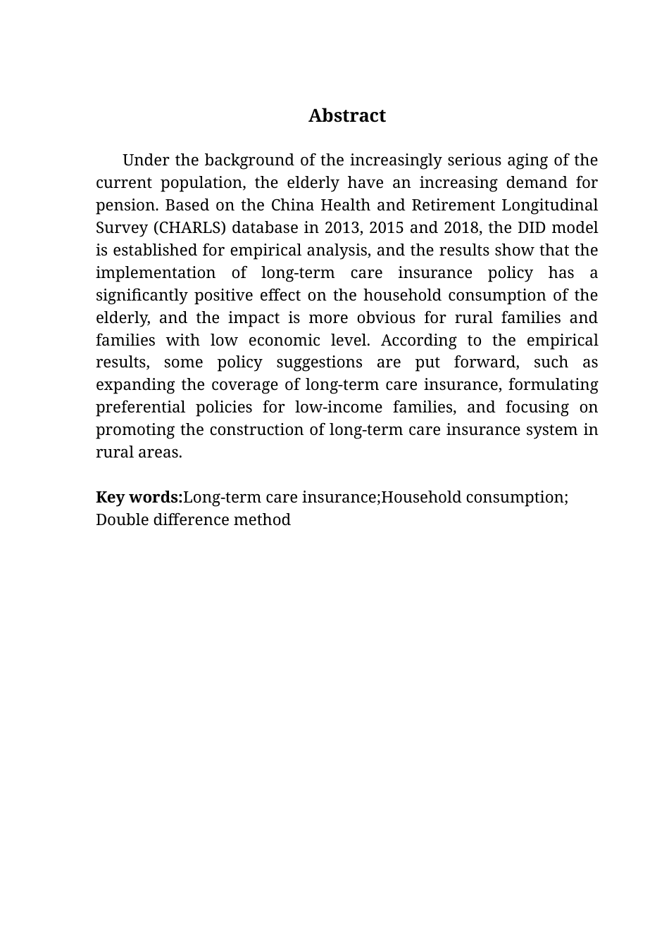 25年CH保险学 长期护理保险对老年人家庭消费的影响研究-最终稿终稿-约17588字符.docx_第3页
