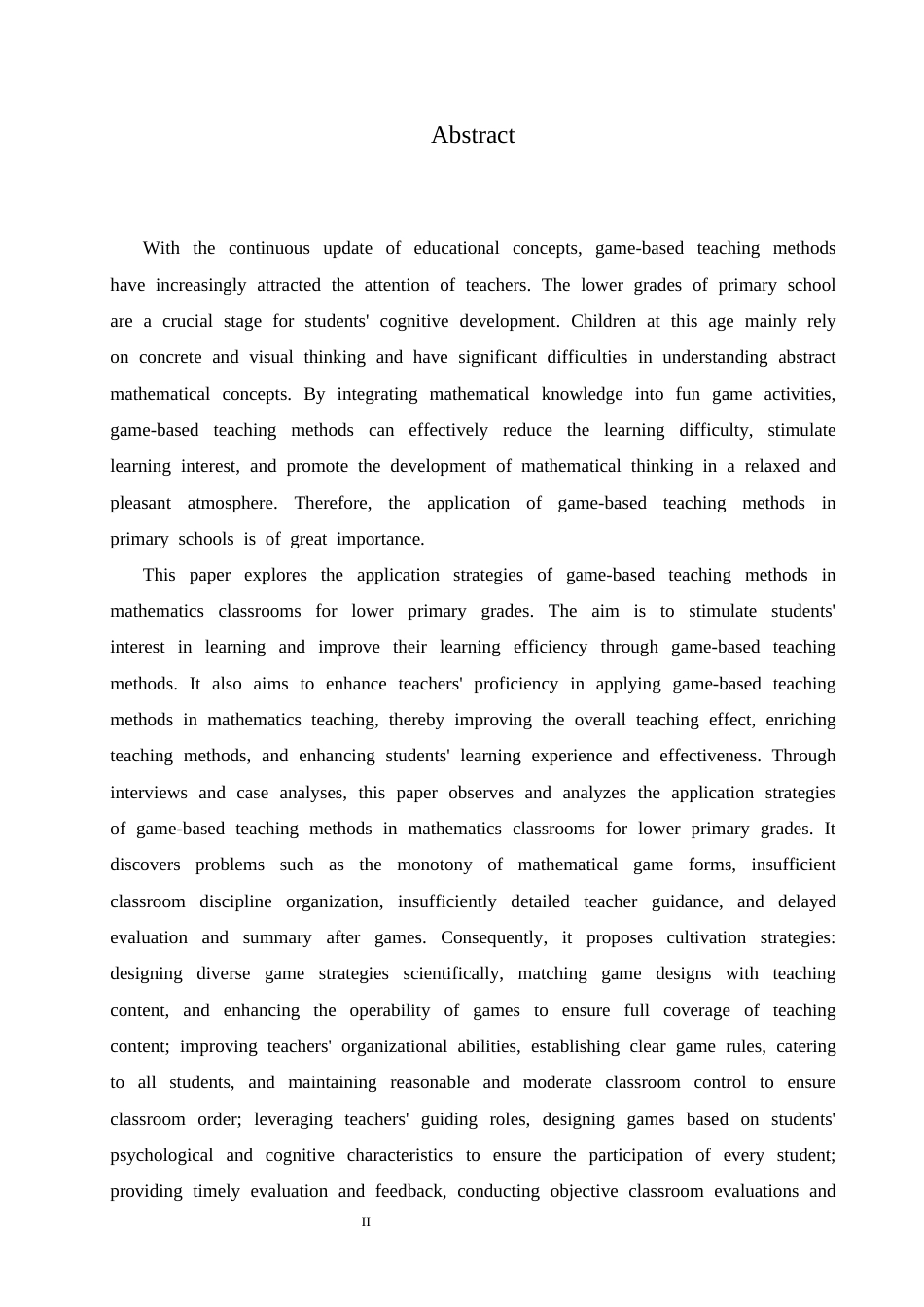 25年CH小学教育 游戏教学法在小学低年级数学课堂教学中应用策略探究-约15512字符.docx_第4页