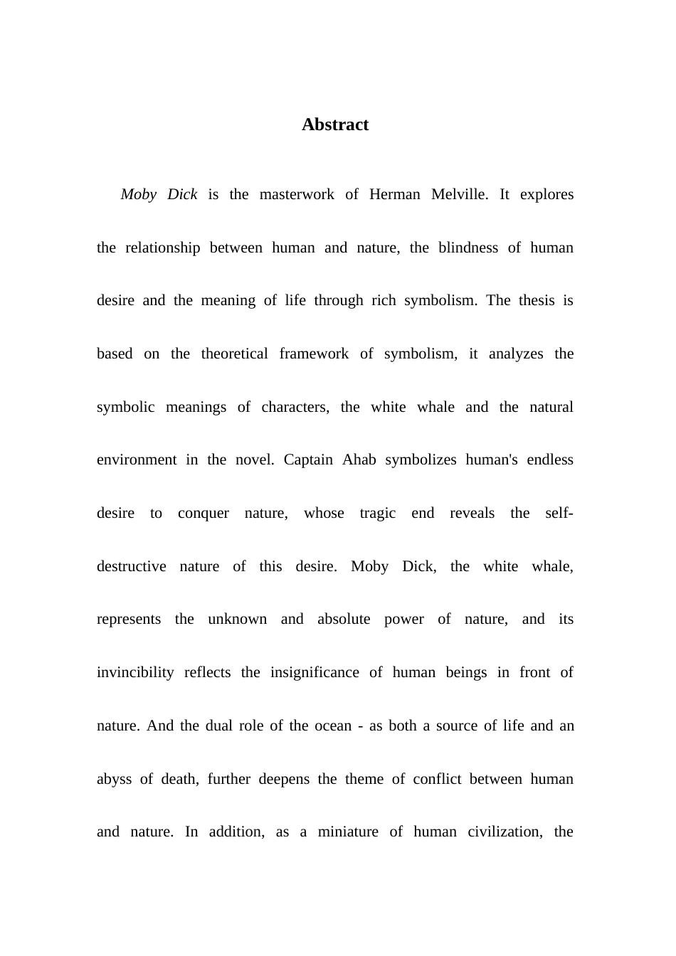 25年CH英语 关键词：象征主义；象征；人与自然；冲突；生命与存在-约37794字符.docx_第3页