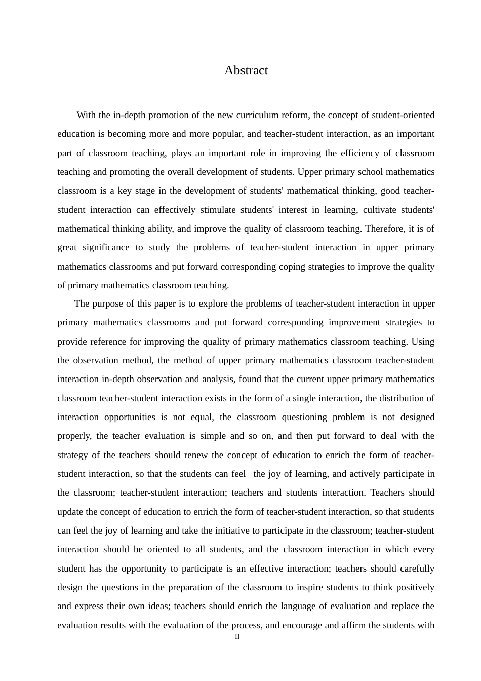 25年CH小学教育 小学高年级数学课堂师生互动存在的问题及应对策略-约16441字符.doc_第3页