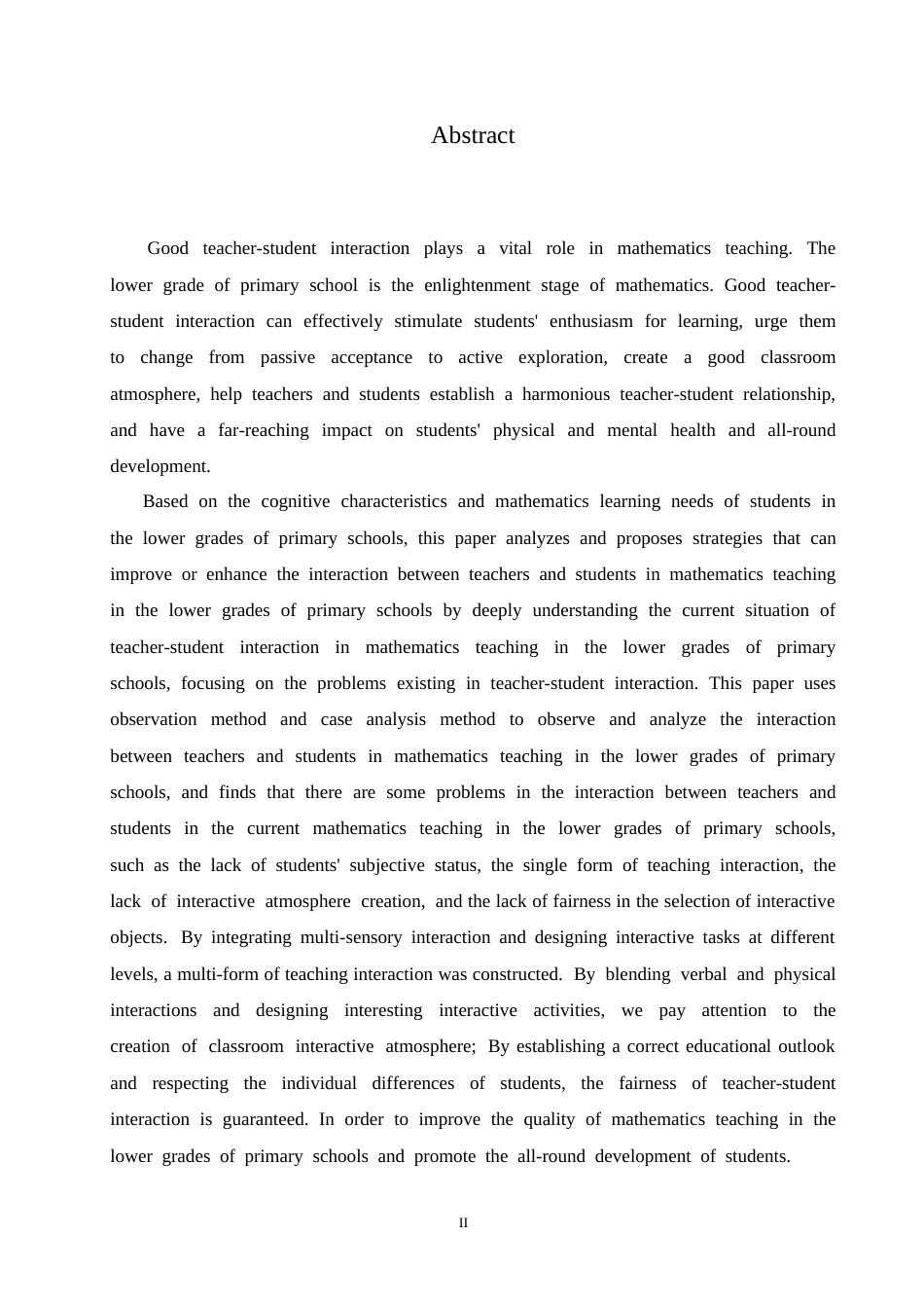 25年CH小学教育 小学低年级数学教学中师生互动策略探究-约18192字符.doc_第2页