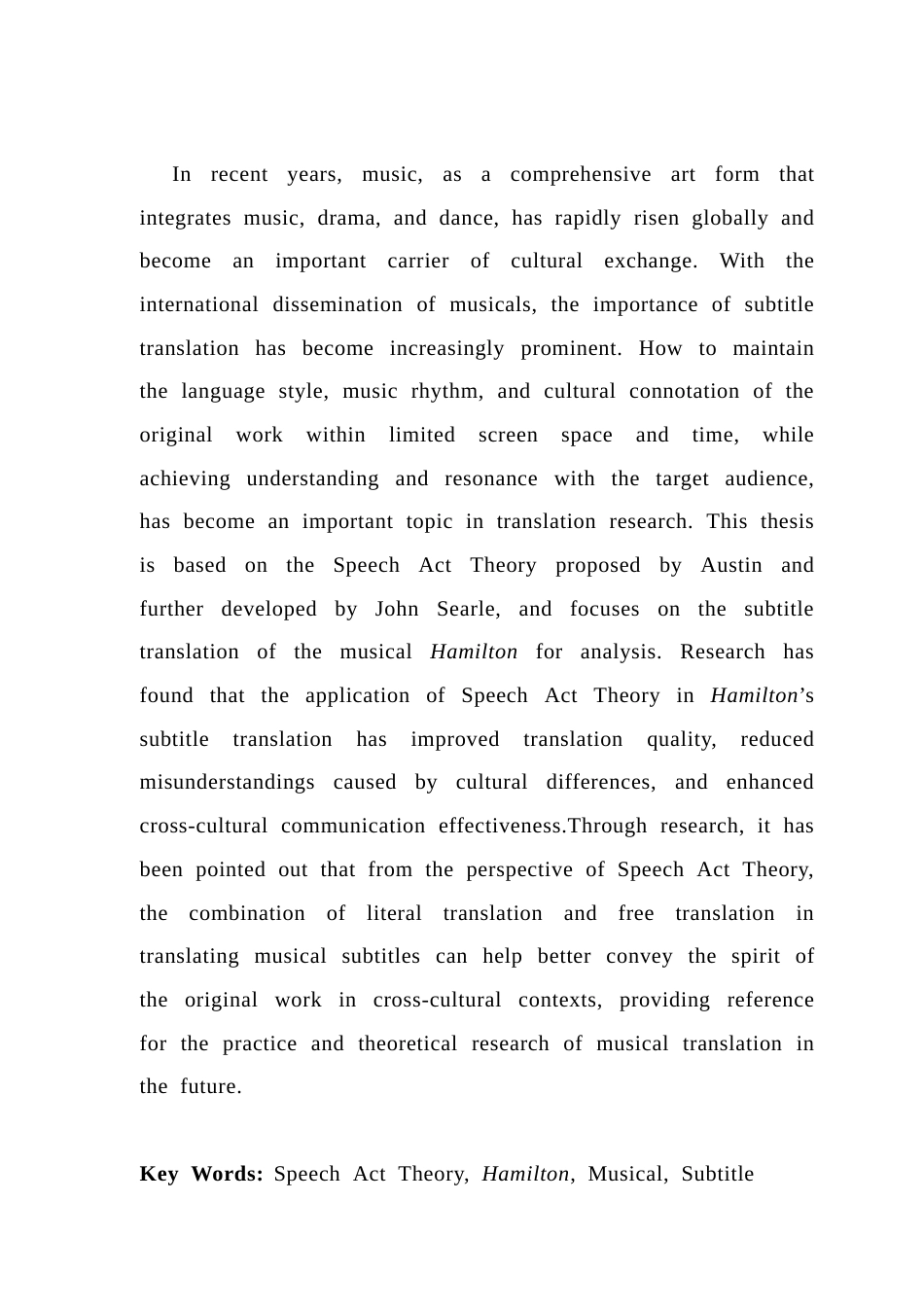 25年CH翻译 关键词：言语行为理论；《汉密尔顿》；音乐剧；字幕翻译；翻译策略-约36825字符.docx_第3页
