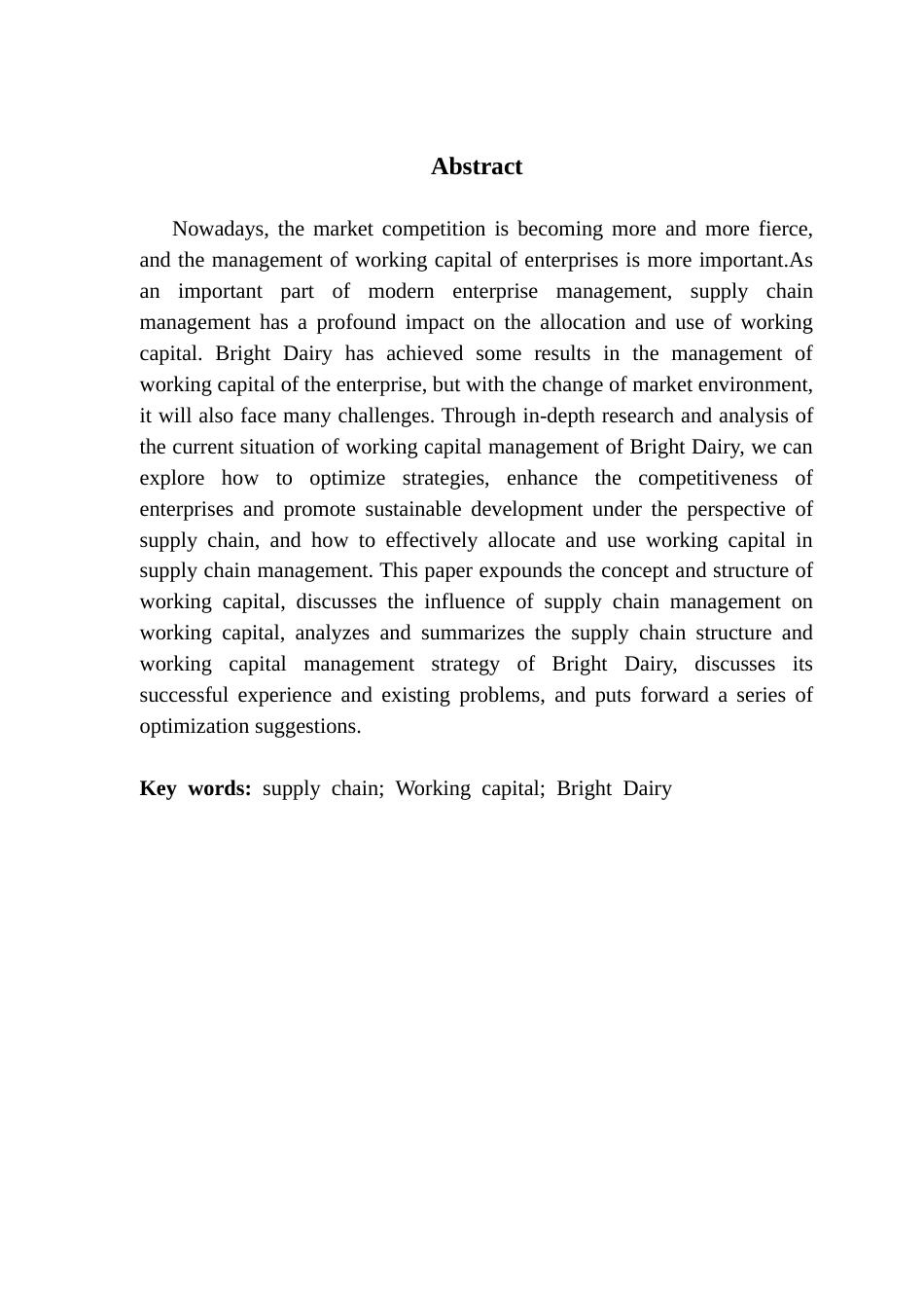 25年CH会计学 供应链视角下乳制品企业营运资金管理研究-以光明乳业为例终稿-约16435字符.docx_第3页