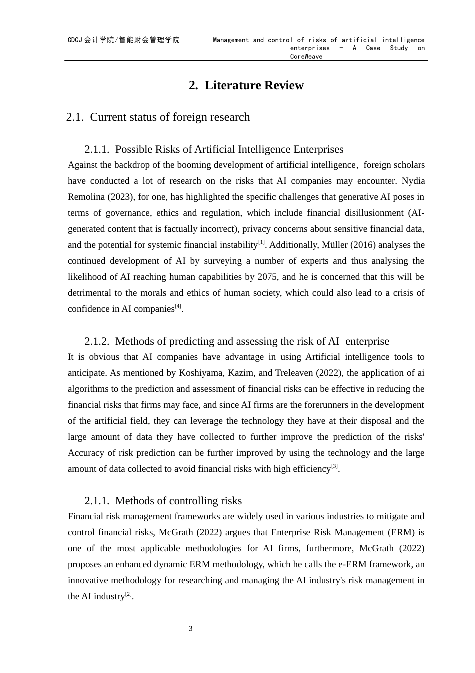 25年CH会计学 关键词：人工智能、AI企业、财务风险、技术创新风险、市场风险、CoreWeave、客户集中度、偿债压力、数据合规性、风险治理。终稿-约46965字符.docx_第7页