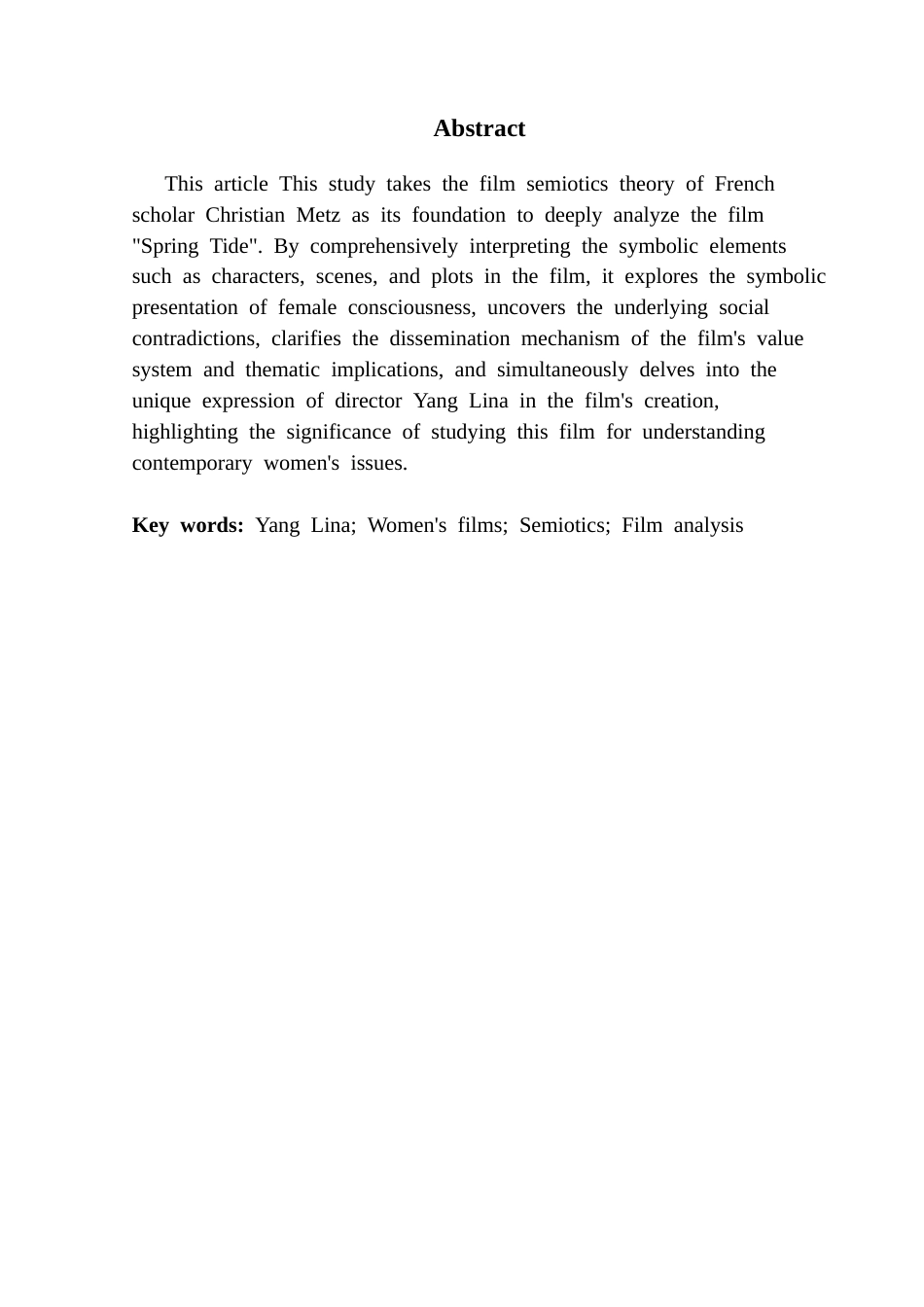 25年CH广播电视编导 关键词：杨荔钠；女性电影；符号学；电影分析-约9940字符.docx_第3页