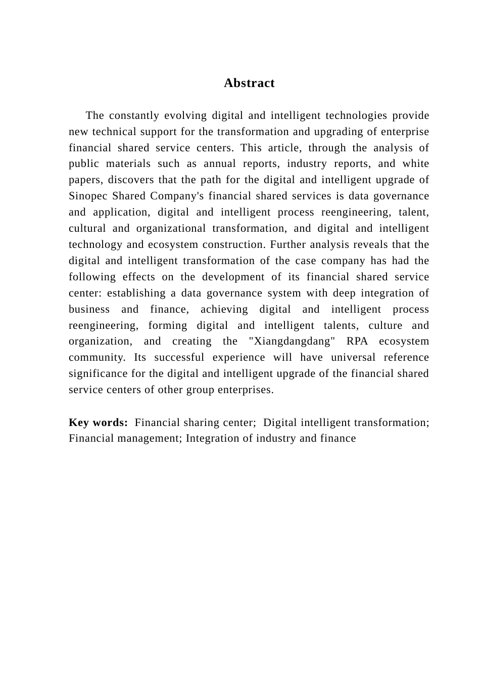 25年CH财务管理 关键词：财务共享中心；数智化转型；财务管理；业财融合终稿-约18763字符.docx_第3页