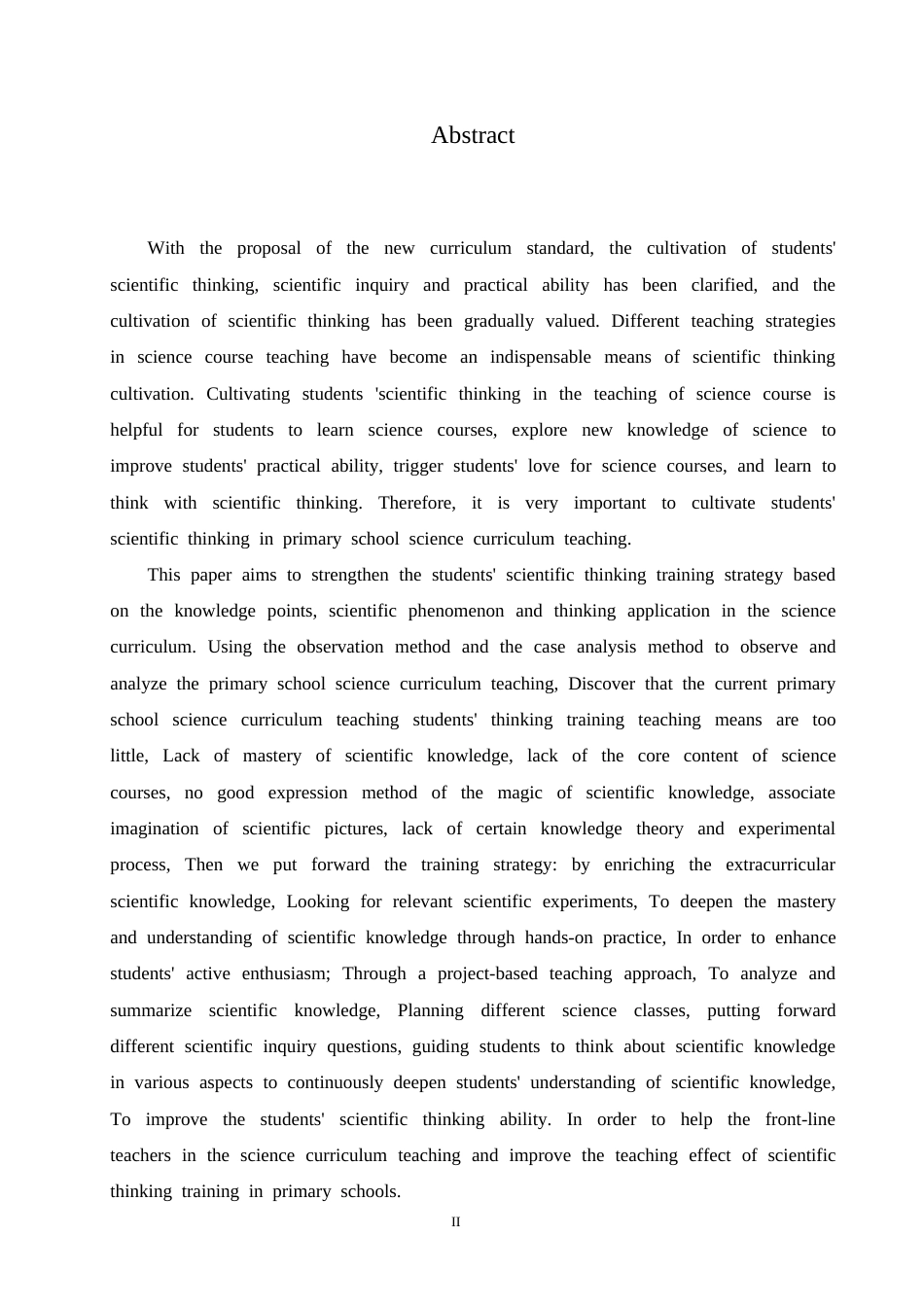 25年CH小学教育 小学科学教学中学生科学思维培养策略探究-约17019字符.doc_第2页