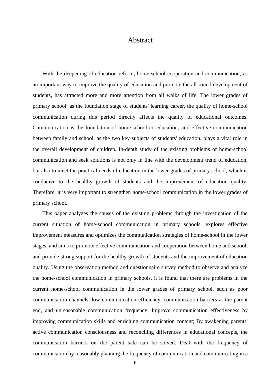 25年CH小学教育 小学低年级家校沟通中存在的问题及对策-约17918字符.doc_第3页