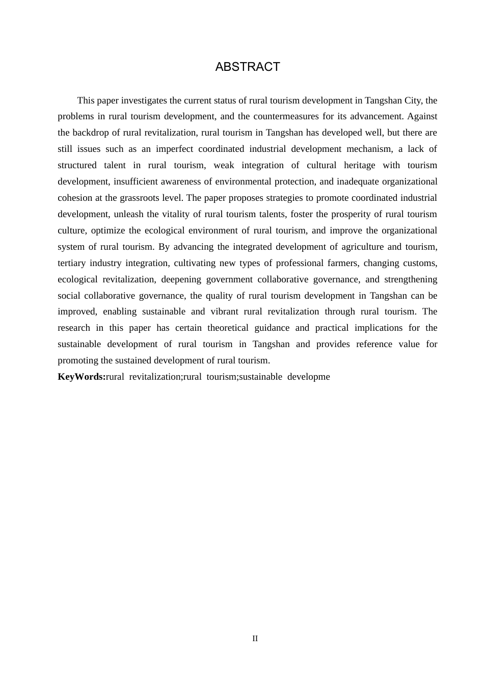 25年CH旅游管理与服务教育-乡村振兴背景下唐山市乡村旅游发展对策研究-约16426字符.docx_第2页