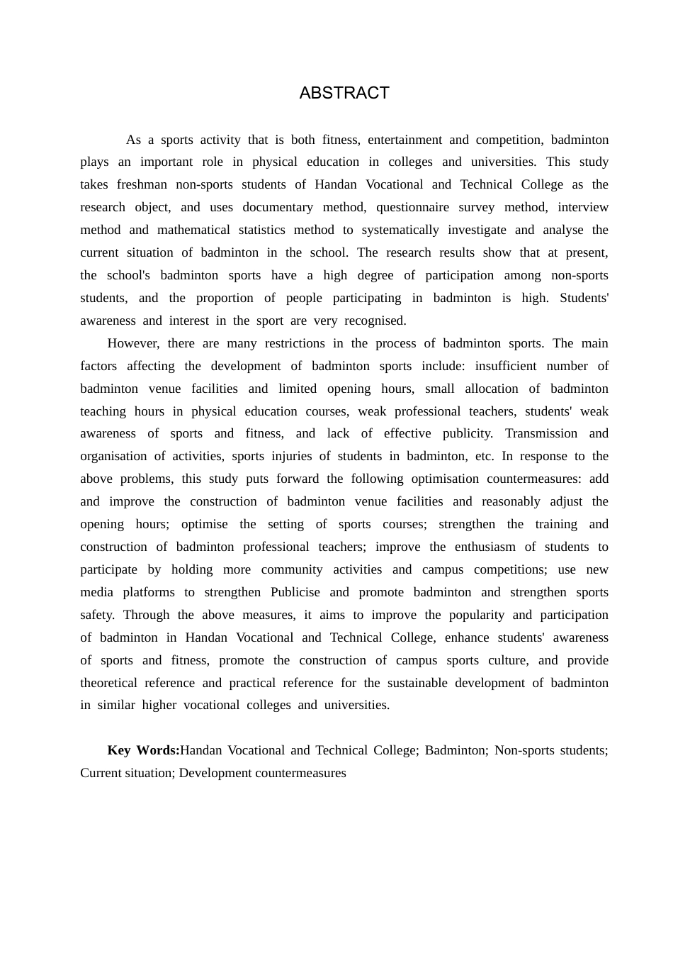 25年CH社会体育指导与管理-邯郸职业技术学院羽毛球运动开展现状及对策研究-约15825字符.docx_第2页
