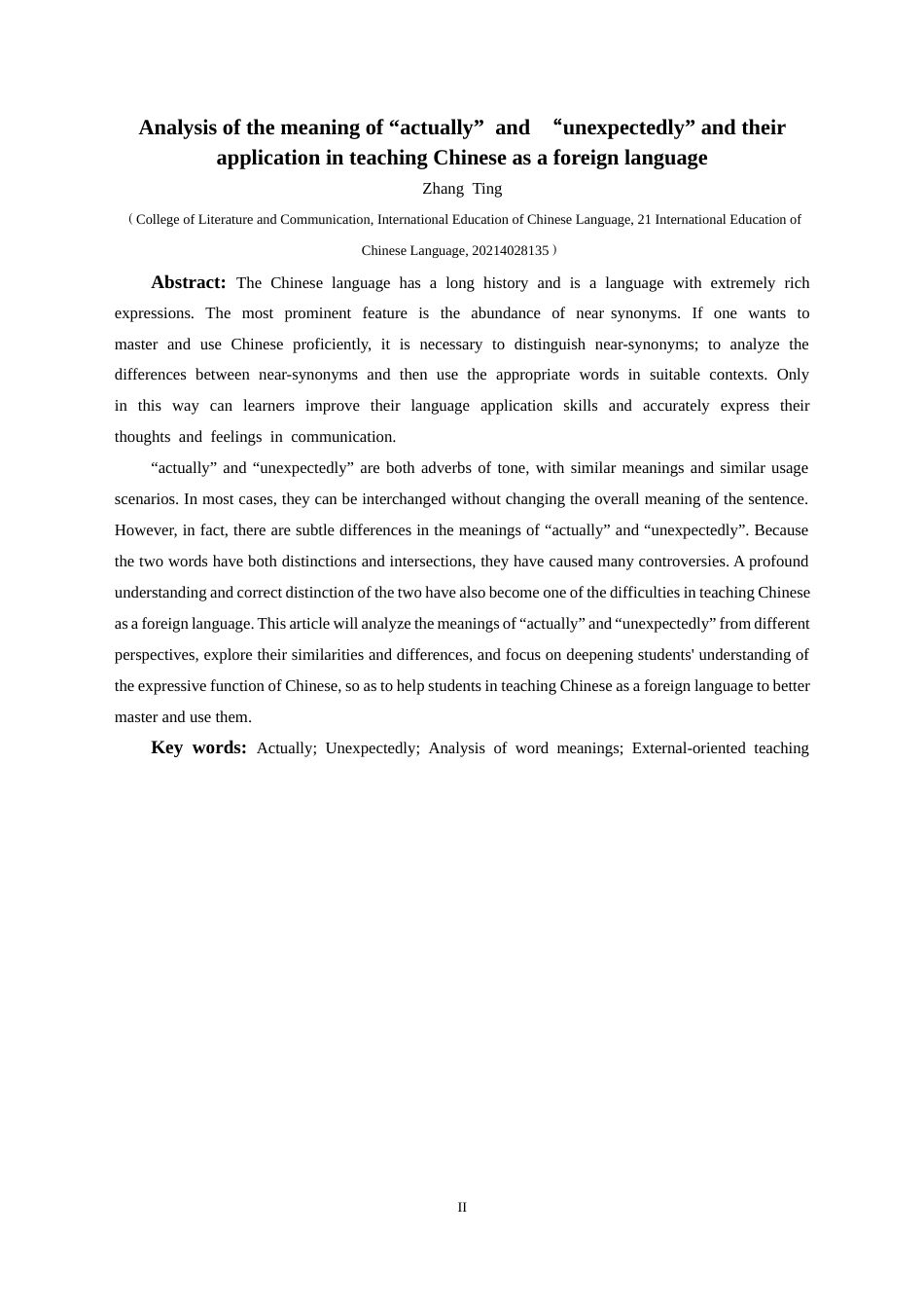25年CH汉语国际教育本科 “居然”和“竟然”的词义辨析及其在对外汉语教学中的应用-约14288字符.docx_第5页