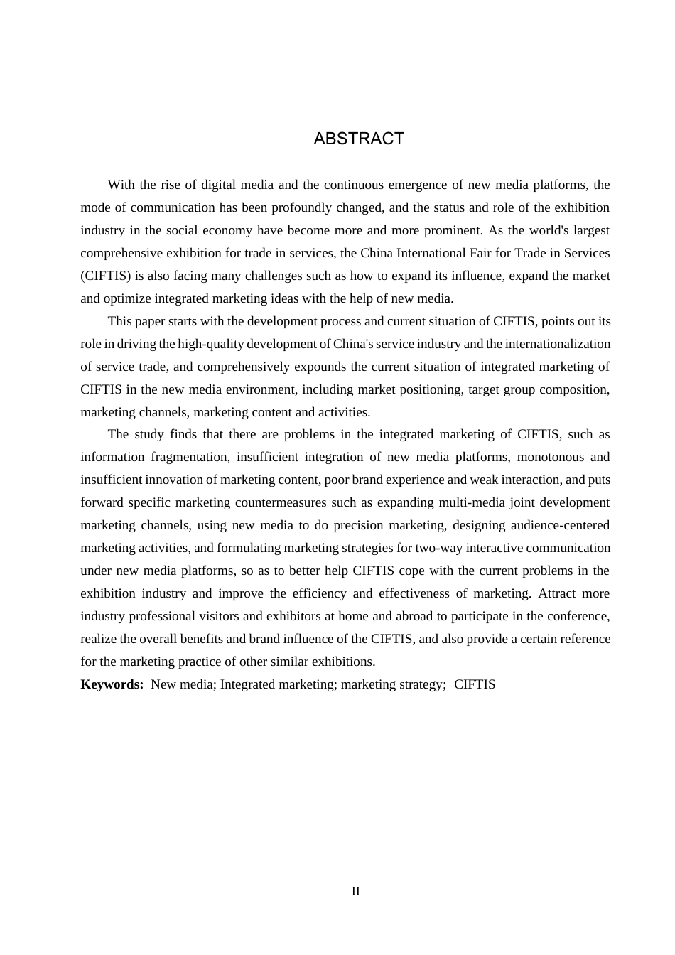 25年CH会展经济与管理-新媒体背景下中国国际服务贸易交易会整合营销策略研究-约15758字符.docx_第2页