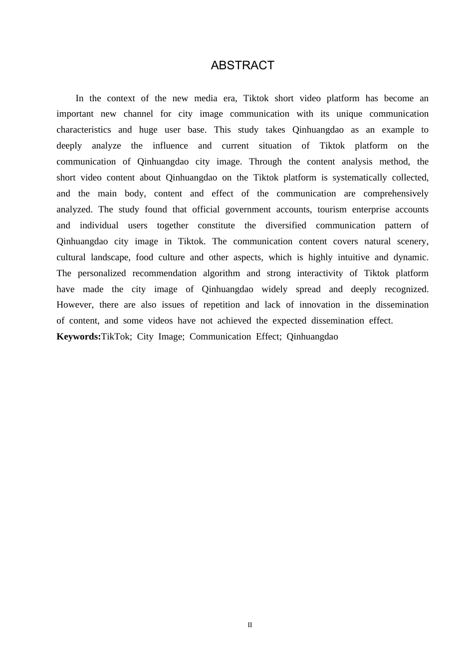 25年CH新闻学-抖音短视频平台中秦皇岛城市形象传播研究-约17585字符.docx_第2页