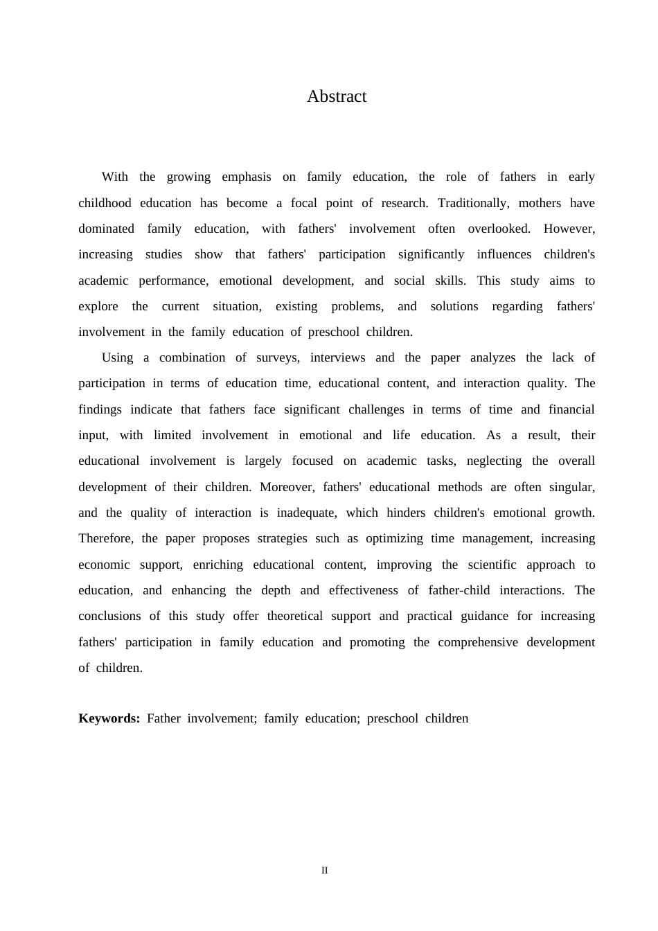 25年CH学前教育-大班幼儿父亲参与家庭教育过程中存在的问题及解决策略-约16521字符.docx_第2页