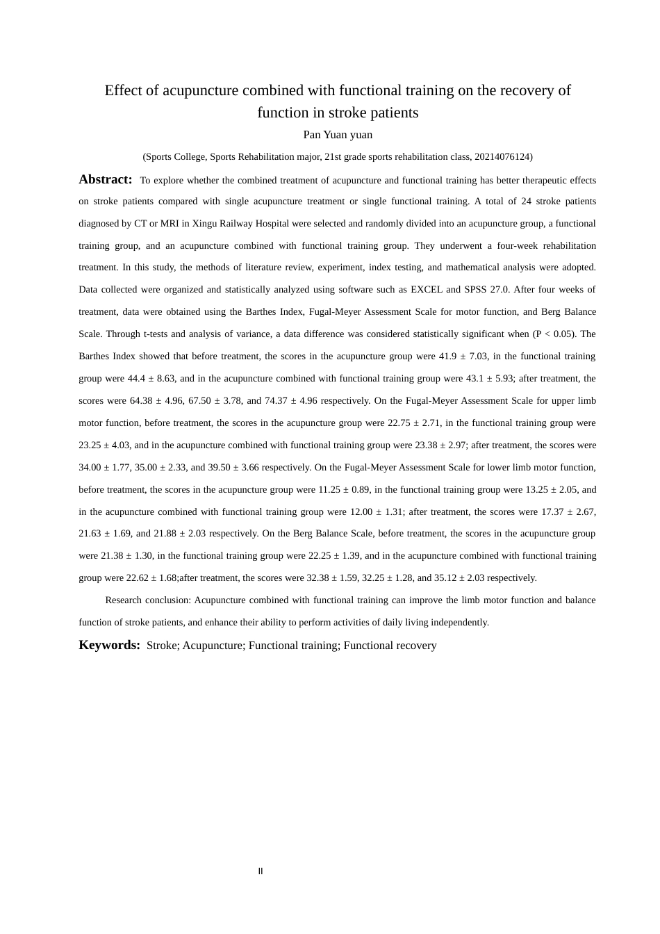 25年CH运动康复 关键词：脑卒中；针刺；功能性训练；功能恢复-约8502字符.docx_第3页