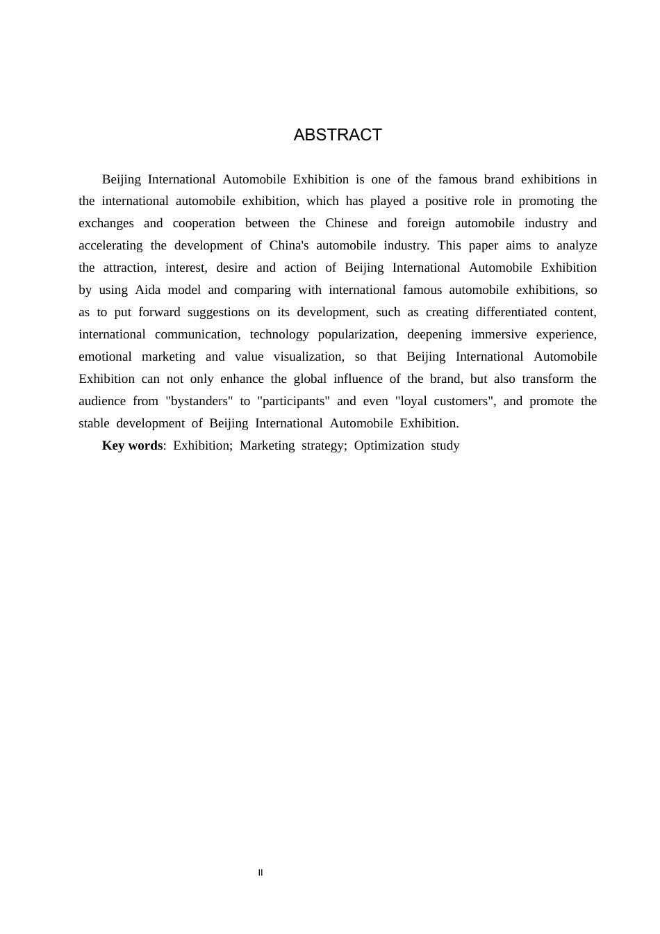 25年CH会展经济与管理-基于AIDA模型的北京国际汽车展览会营销策略优化研究-约11805字符.docx_第2页