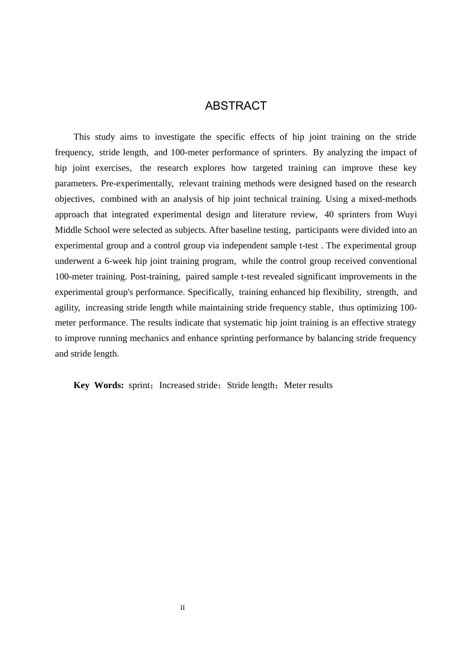 25年CH休闲体育 髋关节训练对100米短跑运动员的速度影响-约11825字符.docx_第2页