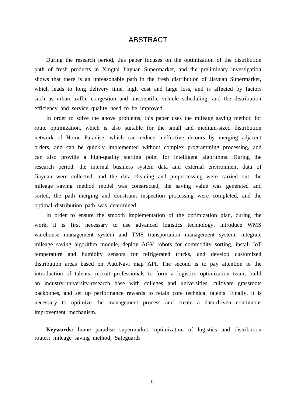 25年CH物流管理-邢台市家乐园超市生鲜产品配送路径优化研究-约17384字符.docx_第2页