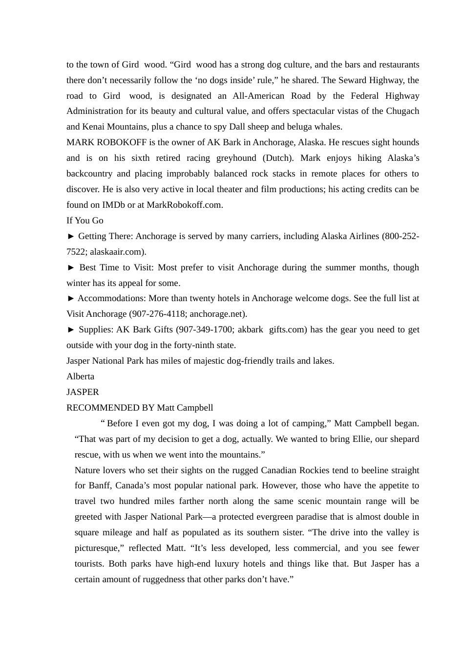 25年CH翻译学《有生之年与你的狗必去的五十个旅游地》（节选）翻译实践报告关键词：翻译目的论；应用信息型文本；宠物旅游.docx附件.docx_第3页