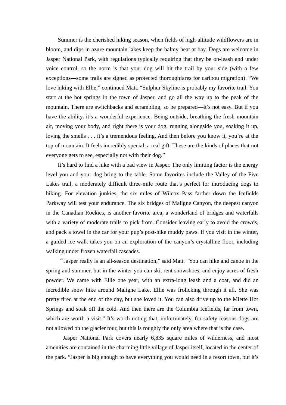 25年CH翻译学《有生之年与你的狗必去的五十个旅游地》（节选）翻译实践报告关键词：翻译目的论；应用信息型文本；宠物旅游.docx附件.docx_第4页