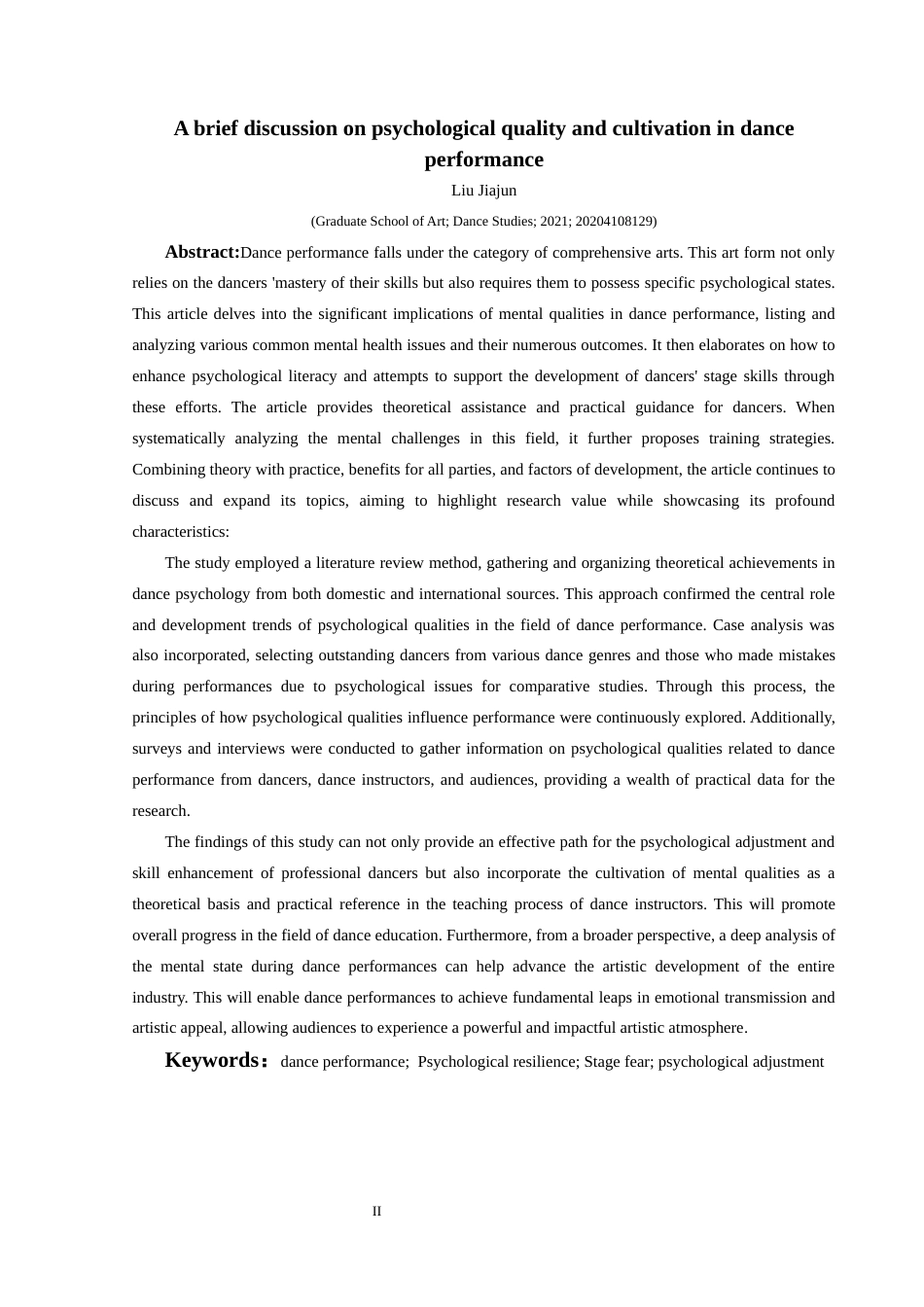 25年CH舞蹈学 关键词：舞蹈表演；心理素质；舞台恐惧；心理调适-约13706字符.docx_第3页
