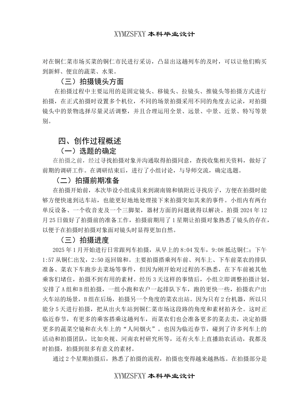 25年CH广播电视学本科 毕业设计《助力前行》创作总结报告（拍摄部分） -约7235字符.doc_第5页