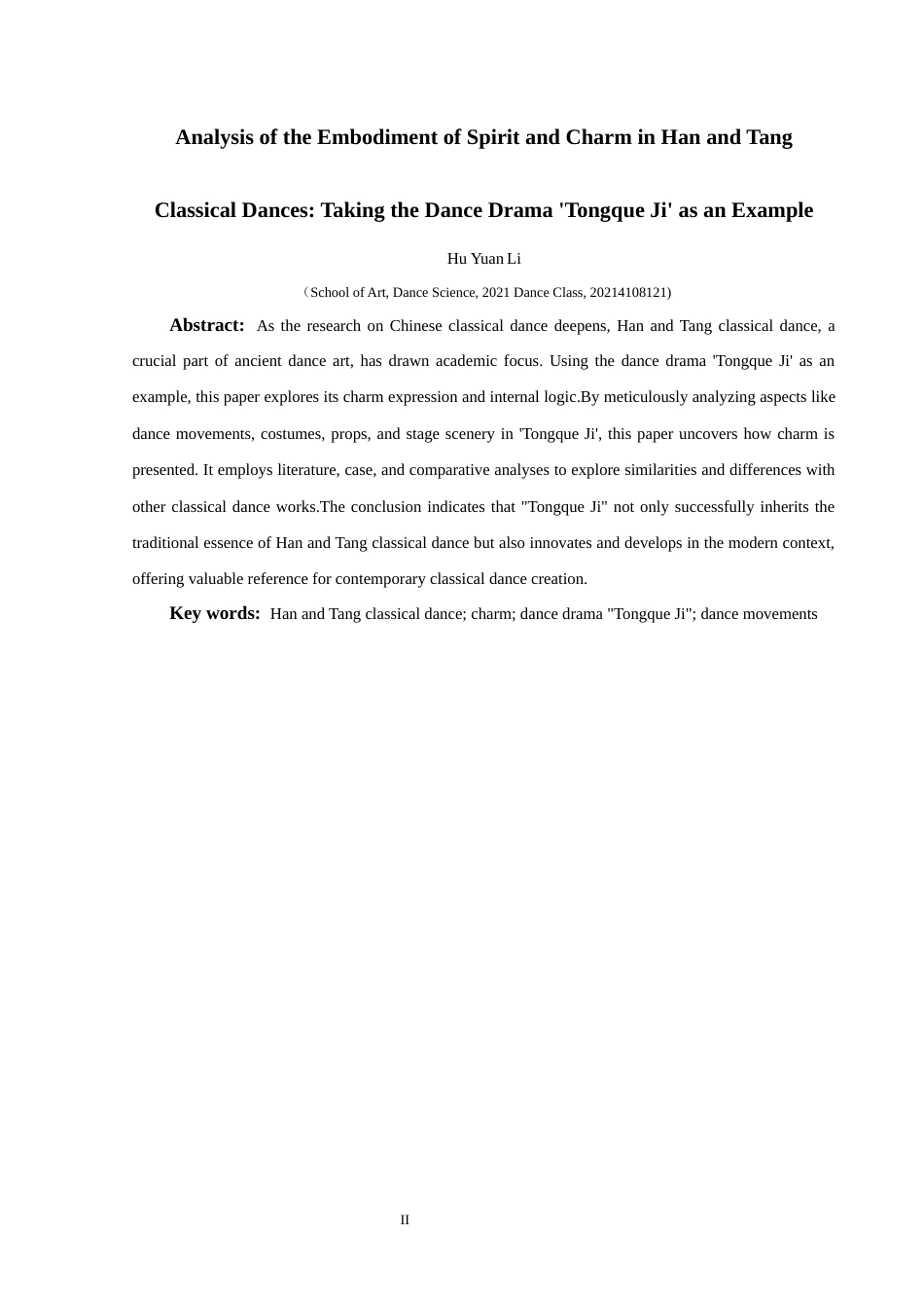 25年CH舞蹈学 浅析气韵在汉唐古典舞中的体现-以舞剧《铜雀伎》为例-约9627字符.docx_第3页