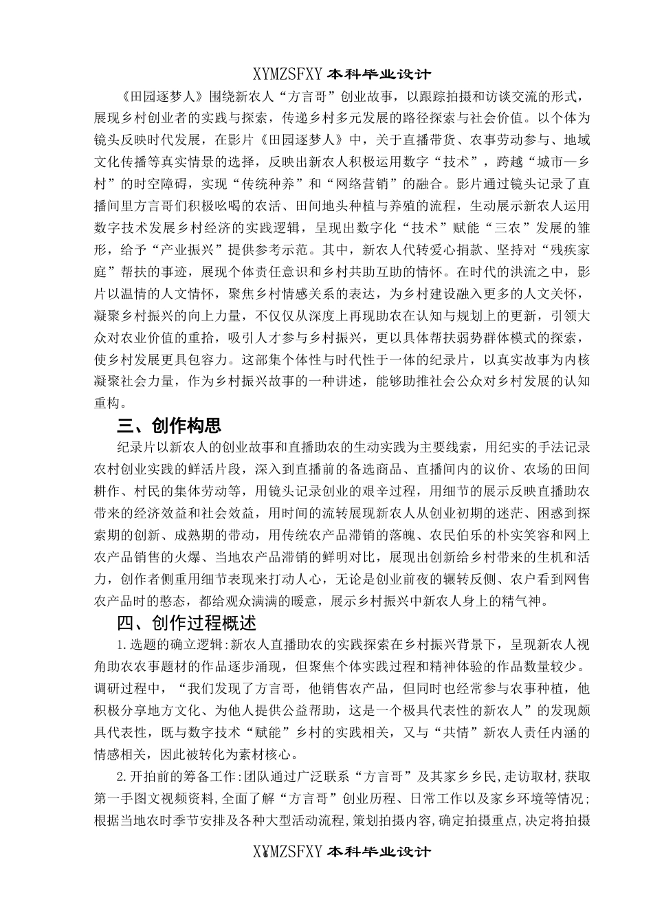 25年CH广播电视学本科 《田园逐梦人》创作总结报告（导演部分）-约4641字符.docx_第4页