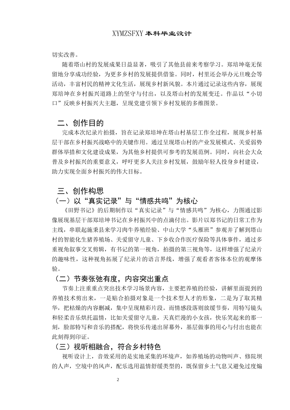 25年CH广播电视学本科 《田野书记》创作总结报告（后期部分）BS-约5450字符.docx_第3页