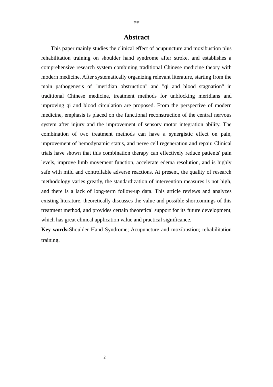 25年CH康养-针灸结合康复训练治疗脑卒中后肩手综合征疗效的系统性评价-约10849字符.docx_第2页