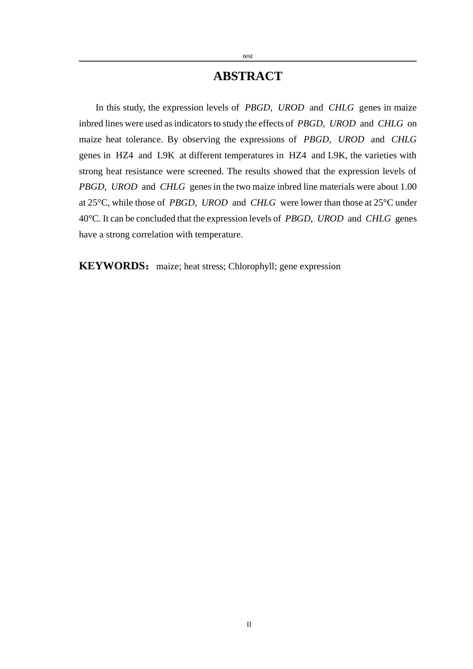 25年CH农学-热胁迫下玉米自交系叶绿素合成相关基因表达特征-约10480字符终版.docx_第3页