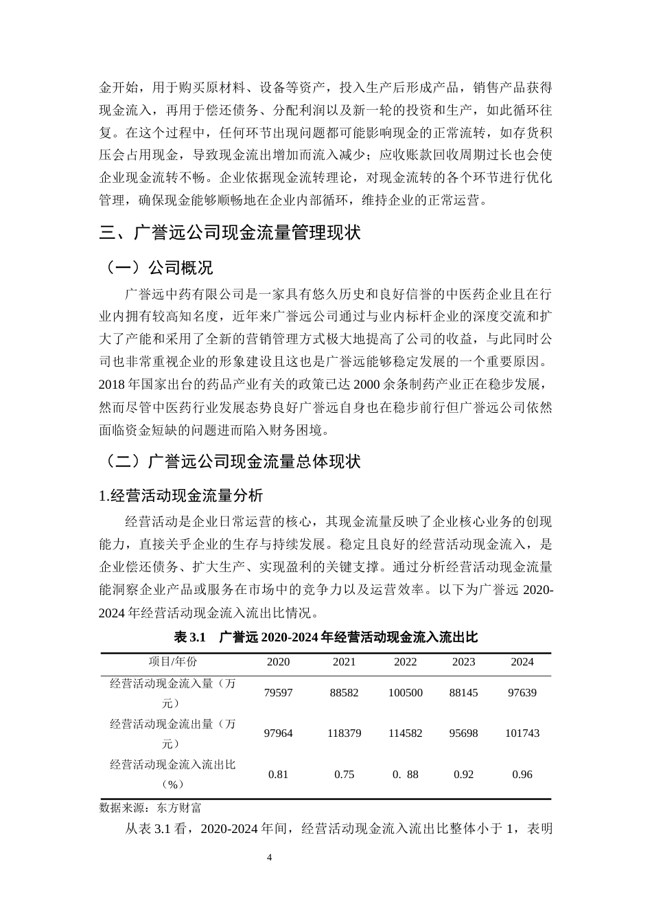25年CH会计学-广誉远公司现金流量管理问题及对策研究-约11756字符终版.docx_第6页