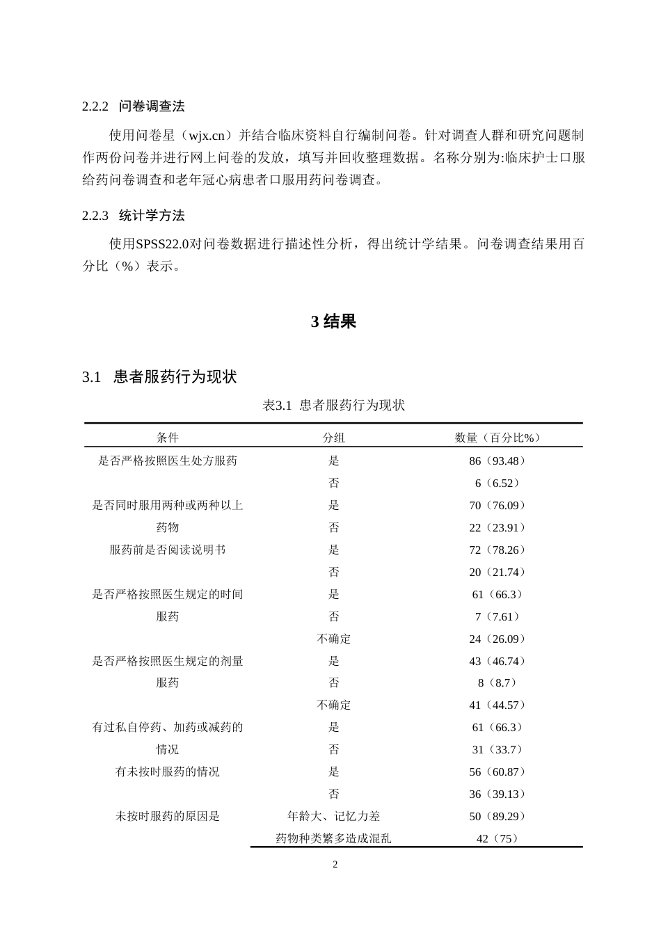 25年CH护理学  老年冠心病患者口服用药常见问题的调查研究—以曲靖市第二医院为例-约10123字符.doc_第4页