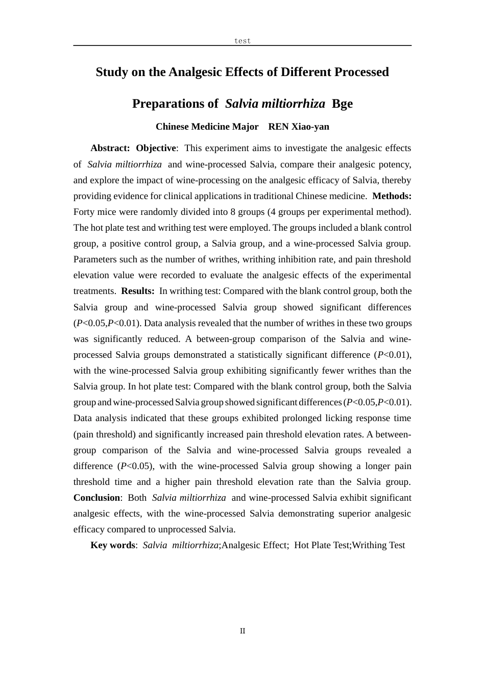 25年CH药学 丹参不同炮制品镇痛作用研究-约10639字符.docx_第2页