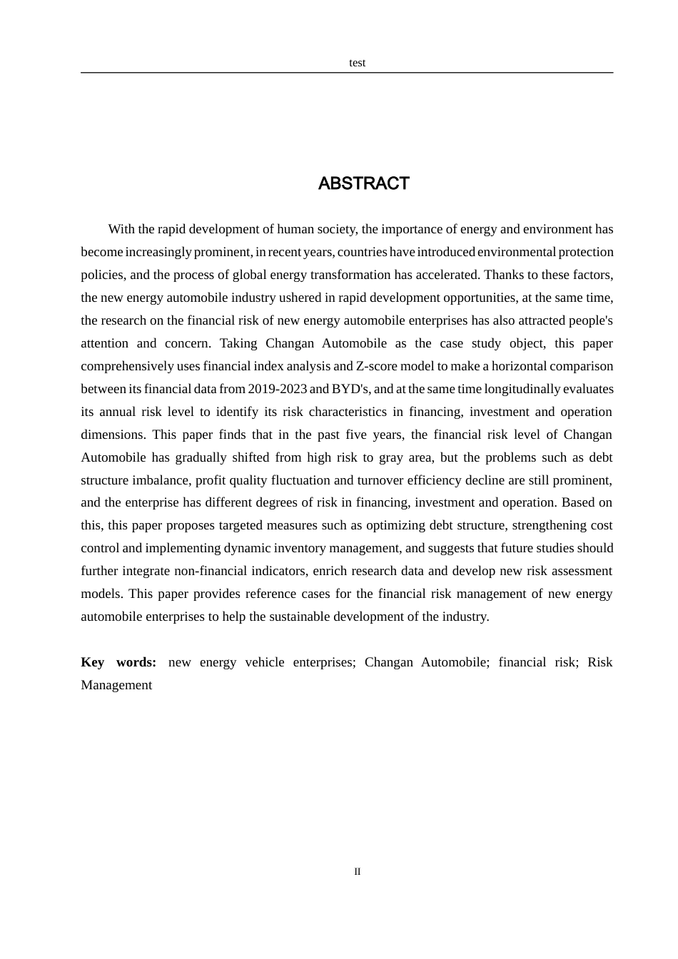 25年CH会计学 新能源汽车企业财务风险研究——以长安汽车为例-约17914字符终版.docx_第4页