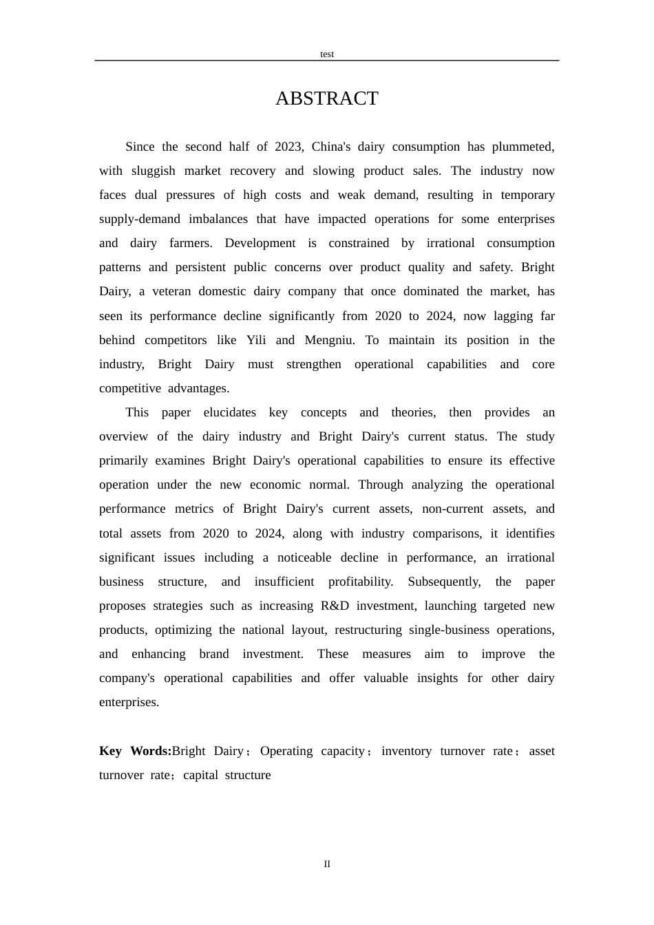 25年CH市场营销 光明乳业营运能力分析-约20238字符.docx_第2页
