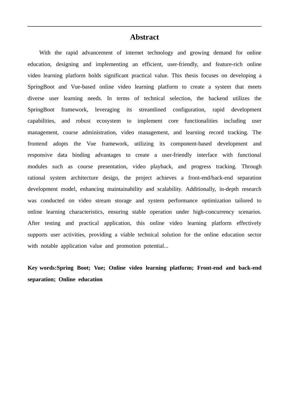 25年CH计算机科学与技术 基于SpringBoot和Vue的在线视频学习系统的设计与实现-约16509字符终版.docx_第2页