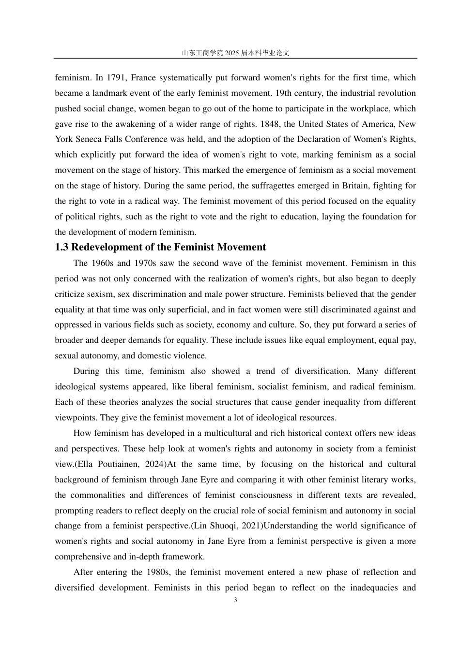 25年CH英语（跨境电商方向）-浅析《简·爱》中女性主义视角下的社会女性权利与自主权-约36119字符.pdf_第6页