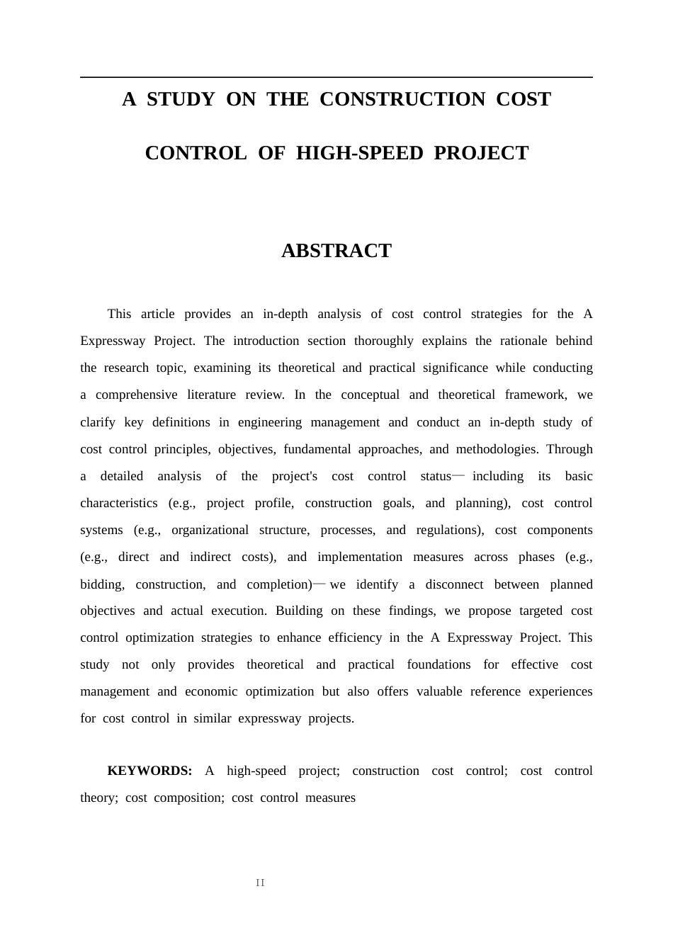 25年CH工程造价_A高速项目建设成本控制研究-约20224字符.docx_第2页