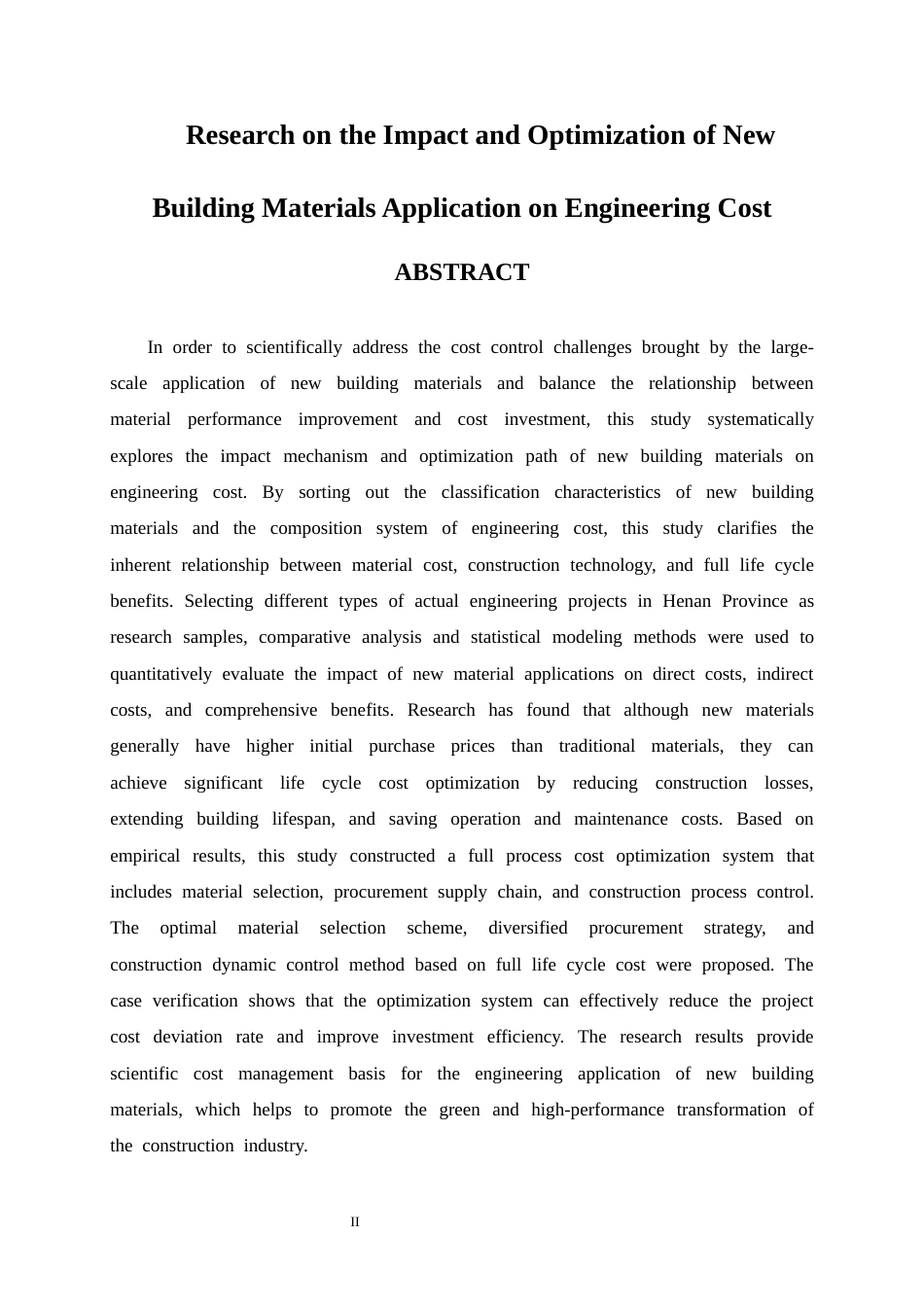 25年CH工程造价 新型建筑材料应用对工程造价的影响及优化研究-约19873字符.docx_第2页