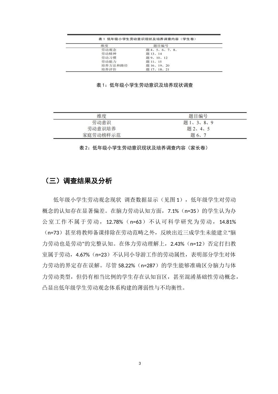 25年CH小学教育-低年级小学生劳动意识现状及培养研究-约6362字符终版.docx_第5页