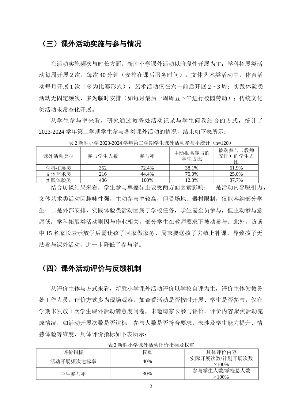 25年CH小学教育-巍山县新胜小学课外活动开展状况探讨-约9142字符终版.docx_第5页
